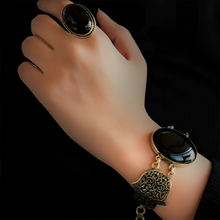Load image into Gallery viewer, Arabian Kaaf Set - Black Agate
