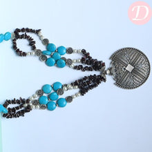 Load image into Gallery viewer, Melanie Turquoise Necklace - Silver Plated