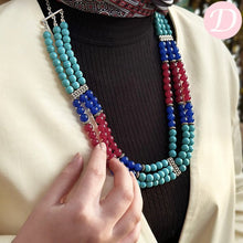Load image into Gallery viewer, Donia Agate Set - Silver Metal
