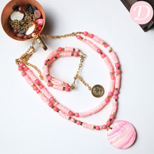 Load image into Gallery viewer, Rosa Set - Rosmary Rubbers with Natural Shell Pendant