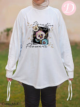 Load image into Gallery viewer, Pink Flower Woman T-shirt - Cotton