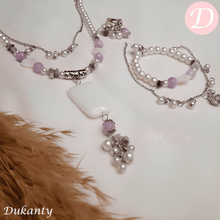 Load image into Gallery viewer, Yara Set - Pearl And Agate Stones