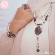 Load image into Gallery viewer, Fatma Set - Pearl And Agate Stones