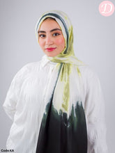 Load image into Gallery viewer, Rock Stone Scarf - Tie-Dye Cotton - Green