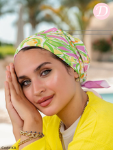 Load image into Gallery viewer, Safaa Scarf - Cotton And Satin