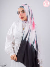 Load image into Gallery viewer, Rock Stone Scarf - Tie-Dye Cotton - Pink