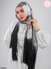 Load image into Gallery viewer, Rock Stone Scarf - Tie-Dye Cotton - Gray