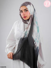 Load image into Gallery viewer, Rock Stone Scarf - Tie-Dye Cotton - Gray