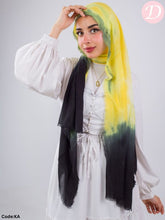 Load image into Gallery viewer, Rock Stone Scarf - Tie-Dye Cotton - Yellow