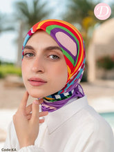 Load image into Gallery viewer, Hanaa Scarf - Cotton And Satin