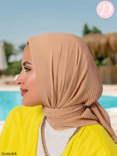 Load image into Gallery viewer, Lama Plissea Scarf - Crepe Chiffon