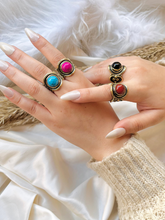 Load image into Gallery viewer, Qamar Agate Ring - Pure Copper