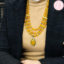 Load image into Gallery viewer, Jamila Agate Set - Gold Plated