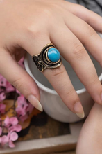 Load image into Gallery viewer, Qamar Agate Ring - Pure Copper