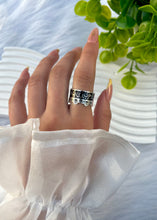Load image into Gallery viewer, Om Kalthum Arabic Ring - Silver Plated