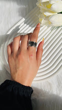 Load image into Gallery viewer, Om Kalthum Arabic Ring - Silver Plated