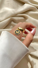 Load image into Gallery viewer, Letter "M" Customized Ring - Gold Plated