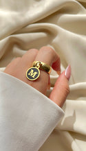 Load image into Gallery viewer, Letter "M" Customized Ring - Gold Plated