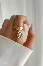 Load image into Gallery viewer, Letter "M" Customized Ring - Gold Plated
