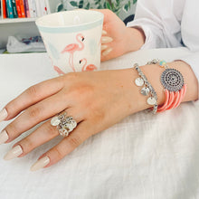 Load image into Gallery viewer, Rose Elegant Nickel - Leather Set