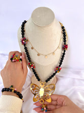 Load image into Gallery viewer, Bella Butterfly Set - Onyx And Agate Stones