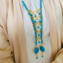 Load image into Gallery viewer, Blue Charm Set - Turquoise Stones