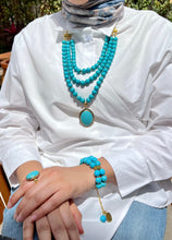 Load image into Gallery viewer, Tala Turquoise Necklace Set