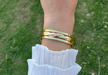 Load image into Gallery viewer, Mira Bangle – Twisted Gold