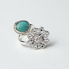 Load image into Gallery viewer, Silver Plated Flower Set