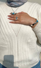 Load image into Gallery viewer, Turquoise Wings Jewelry Set – Silver Plated