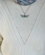 Load image into Gallery viewer, Turquoise Wings Jewelry Set – Silver Plated