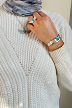 Load image into Gallery viewer, Turquoise Wings Jewelry Set – Silver Plated