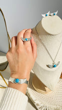 Load image into Gallery viewer, Turquoise Wings Jewelry Set – Silver Plated