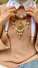 Load image into Gallery viewer, Pearl Glow Necklace Scarf - Cotton