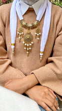 Load image into Gallery viewer, Pearl Glow Necklace Scarf - Cotton