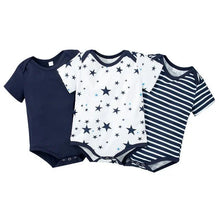 Load image into Gallery viewer, Babies Navy Bodysuits Set - Polyester