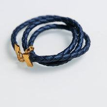 Load image into Gallery viewer, Bohemian Set - Navy Blue Leather