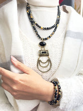 Load image into Gallery viewer, Arabic Tradition Set - Agate Stones And Copper Pendant