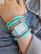 Load image into Gallery viewer, Talida Watch Set - Turquoise Acrylic