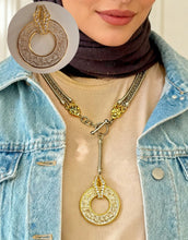 Load image into Gallery viewer, Calligraphy Shine - Gold Plated Necklace