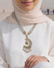 Load image into Gallery viewer, Lunar Crescent Necklace - Silver Plated