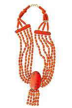 Load image into Gallery viewer, Ashraqat Necklace - Red Stone