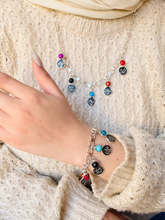 Load image into Gallery viewer, Hoda Set - Onyx And Turquoise Stone