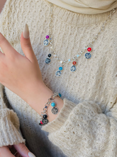 Load image into Gallery viewer, Hoda Set - Onyx And Turquoise Stone