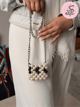 Load image into Gallery viewer, Safa Airpods Bag - Pearl And Berry Beads