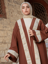 Load image into Gallery viewer, Khadija islamic Cardigan - Linen