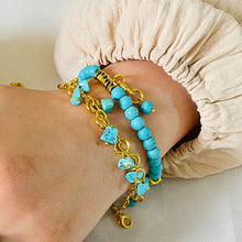 Load image into Gallery viewer, Blue Charm Set - Turquoise Stones