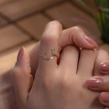 Load image into Gallery viewer, Letter Customized Ring - Gold Plated