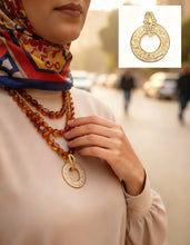 Load image into Gallery viewer, Ayat ElKursi Calligraphy Glow - Gold Plated - Ramadan Elegant