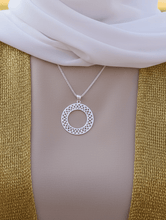 Load image into Gallery viewer, Arabic Pattern Necklace - Silver Plated
